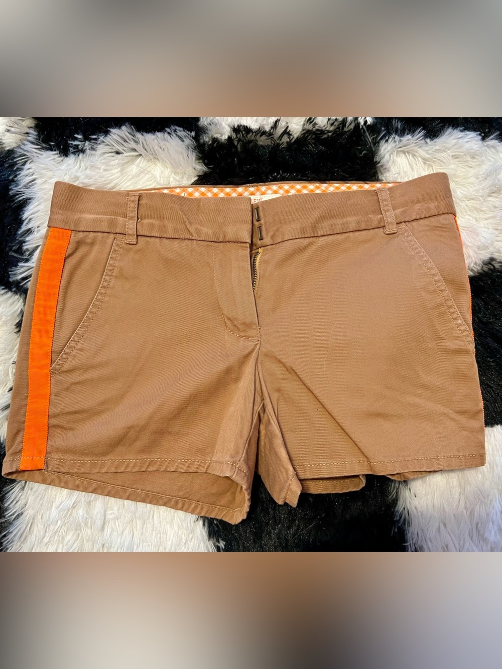 J. Crew Brown Tan Cotton Blend Bermuda Shorts